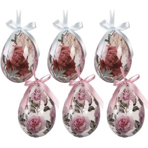 Set de 6 hânguri decorative în formă de ou,...