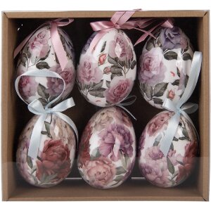 Set de 6 hânguri decorative în formă de ou,...