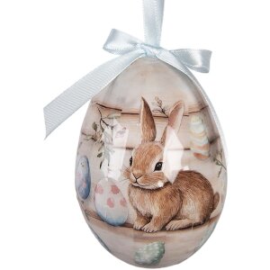 Set de 6 hângere decorative în formă de ou, Clayre & Eef