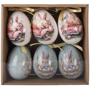 Set de 6 hangeri decorative de ou multicolor Ø...