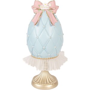 Ou decorativ albastru-gold Clayre & Eef Ø...