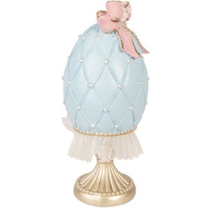 Ou decorativ albastru-gold Clayre & Eef Ø...