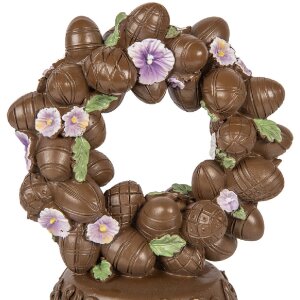 Clayre & Eef 6PR5958 – Decorativă ouă brun-verde, 17x11x19 cm