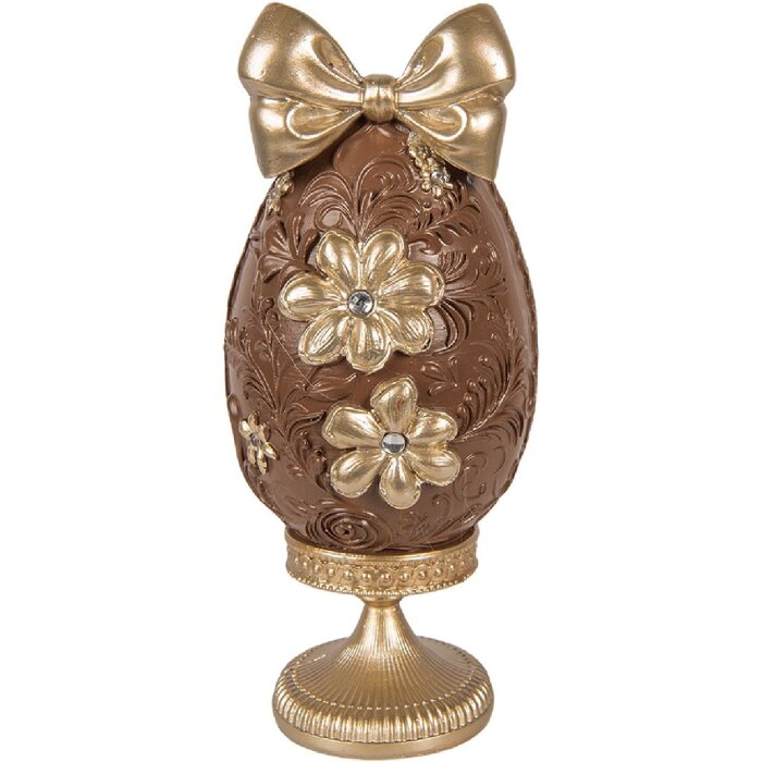 Decoratie de Ou Clayre & Eef, 10x9x21 cm, Maro-Aur