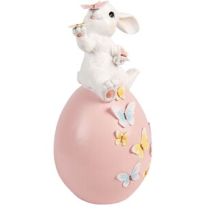 Țigări pe Ouă – Decorativă alb roz, 16x15x29 cm