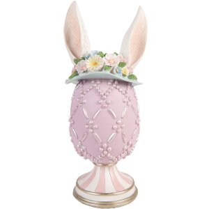 Decoratie de ou violete-alb, Ø 13x30 cm,...