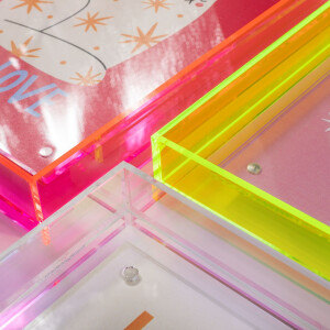 Rama foto Walther Summertime Neon Acryl – cu efect iridescent 13x18 cm