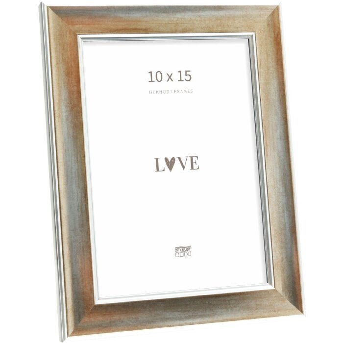 Ramă foto Deknudt S244 bronz 10x15 cm, profil îngroșat