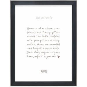 Ramă foto Deknudt S244 neagră cu margine argintie 21x29,7 cm