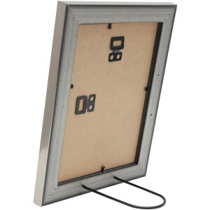 Rama foto Deknudt S244 neagră cu margine argintie 30x40 cm