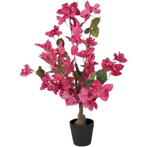 Decorativ Bougainvillea – arbore roz și verde 25x25x60 cm