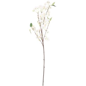 Decoratie florală realistă Clayre & Eef alb-verde 10x12x90 cm