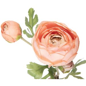 Flori artificiale Ranunkel portocaliu-verde, 6x10x52 cm – Clayre & Eef