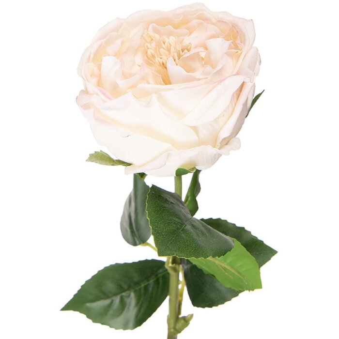 Flori artificiale Clayre & Eef, roz cu frunze verzi, 9x9x43 cm