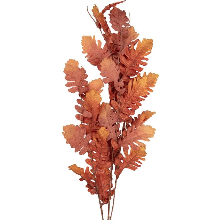 Decorație ramă în formă de ramură Clayre & Eef, nuanță portocalie-brună