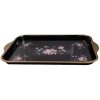 Tabletă decorativă Clayre & Eef 38x27x2 cm, negru-rosu