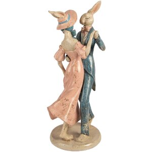 Clayre & Eef – Decorativ pisici dansatoare bej roz albastru 20x18x47 cm