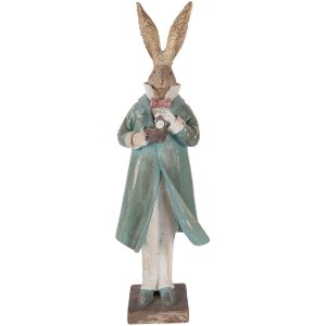 Decorativă din poliresin cu lapte, aur și albastru,...