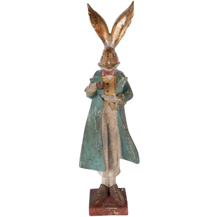 Decorativă lapte aur-albastru 14x12x47 cm – Clayre & Eef