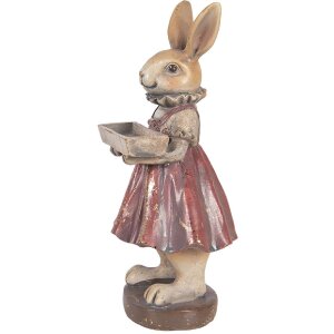 Țară decorativă Clayre & Eef, nuanțe bej-roșu, 10x8x20 cm