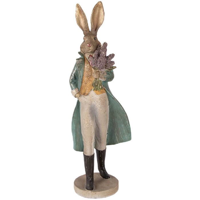 Clayre & Eef 6PR5998 – Decorativă pisică aurie 17x15x53 cm