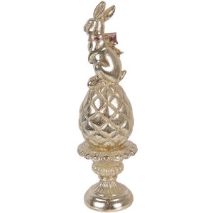 Decoratie Leu pe Ou Clayre & Eef Ø 8x28 cm