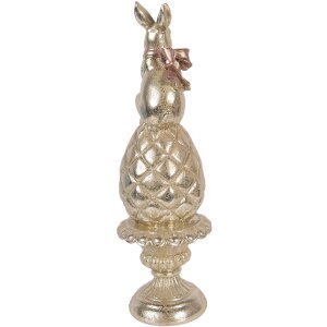 Decoratie Leu pe Ou Clayre & Eef Ø 8x28 cm