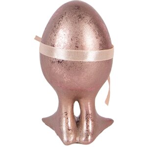 Ouă decorative Clayre & Eef roz-portocaliu Ø 6x10 cm