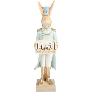 Decorativă Clayre & Eef Lapte Beige-Blau 9x10x32 cm