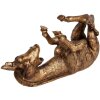 Flaconier girafă Clayre & Eef, nuanțe aurii și bronz, 33x13x16 cm