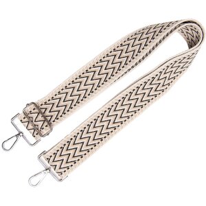 Bretelă pentru rucsac Juleeze JZBS0012, 5x140 cm, bej/negru