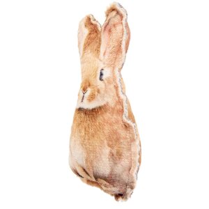 Perne iepure Clayre & Eef, maro-albă, 13x5x22 cm