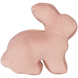 Stopper de ușă cu design de iepure Clayre & Eef roz-gold 29x10x27 cm