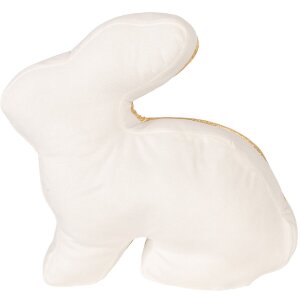 Stropitor ușă iepure Clayre & Eef alb-gold 29x10x27 cm