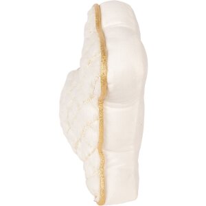 Stropitor ușă iepure Clayre & Eef alb-gold 29x10x27 cm