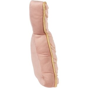 Stopper de ușă în formă de iepure Clayre & Eef, roz-gold, 20x7x31 cm