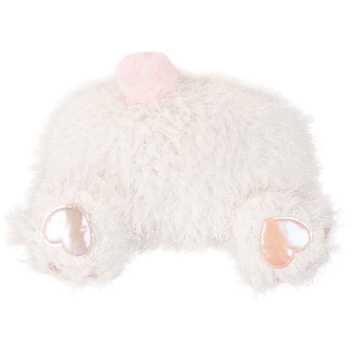 Pernă Clayre & Eef cu motiv de iepure alb și roz, 38x14x27 cm