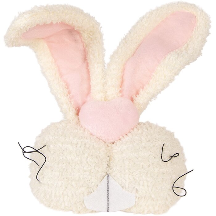 Pernă Clayre & Eef în formă de iepure, bej-roșu deschis, 18x10x35 cm