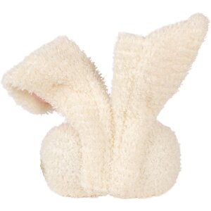 Pernă Clayre & Eef în formă de iepure, bej-roșu deschis, 18x10x35 cm