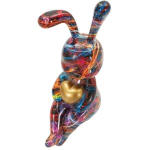 Figurină decorativă Mauro Ferretti Coniglietto Psyco – iepure multicolor 23cm