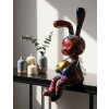 Figurină decorativă Mauro Ferretti Coniglietto Psyco – iepure multicolor 23cm