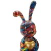Figurină decorativă Mauro Ferretti Coniglietto Psyco – iepure multicolor 23cm