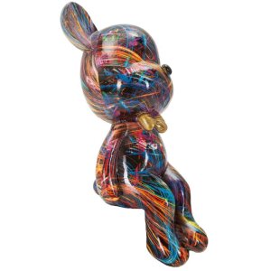 Figurină decorative Orsetto Psyco Mauro Ferretti, stil Pop-Art, polyresin