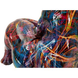 Figurină decorativă Mauro Ferretti Bassotto Psyco – Dackel multicolor din polyresin
