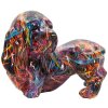 Figurină decorativă Mauro Ferretti Bassotto Psyco – Dackel multicolor din polyresin