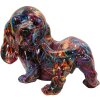 Figurină decorativă Mauro Ferretti Bassotto Psyco – Dackel multicolor din polyresin