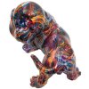 Figurină decorativă Mauro Ferretti Bassotto Psyco – Dackel multicolor din polyresin