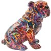 Figurină decorativă Mauro Ferretti BULL DOG PSYCO, stil Pop-Art