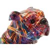 Figurină decorativă Mauro Ferretti BULL DOG PSYCO, stil Pop-Art