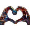 Sculptură Mauro Ferretti LOVER PSYCO – inimă din mâini, decor modern
